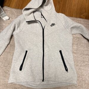 Nike Kids Light Gray Zip-Up Jacket